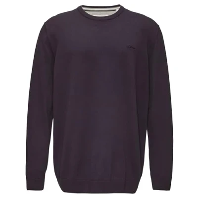 Afbeelding van s.Oliver MIT LOGO Stickerei Trui, Heren, Maat: XXL, Aubergine