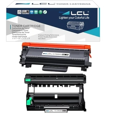 Afbeelding van LCL Compatibele tonercartridge TN2420 TN 2420 TN2410 2410 3000 pagina&#039;s DR2400 DR 2400 12000 (2 Pack 1Toner+1 Drum) Vervanging voor Brother HL L2375DW DCP L2550DW MFC L2715DW