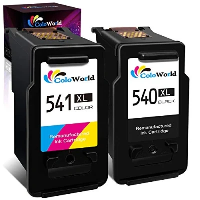 Afbeelding van 540 541 XL inktcartridges, ColoWorld PG 540XL CL 541XL multipack cartridges voor Canon printercartridges Pixma MG3650S TS5150 TS5151 TS5100 MG3600 MG3650 MG4250 printer (1 x