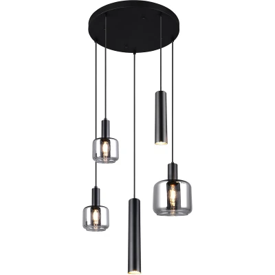 Afbeelding van TRIO MATARO Hanglamp Zwart mat excl. 1x E27 4,9W