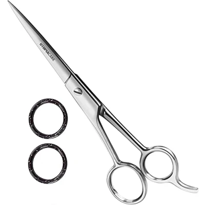 Afbeelding van Utopia Care Kappersschaar 6,5&quot; Scherpe Roestvrij Staal Haarknipschaar En Kapperssalon Schaar Voor Professioneel Kappers, Mannen, Vrouwen, Kinderen Volwassenen (Zilver)