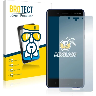 Afbeelding van BROTECT AirGlass Glas Screenprotector voor Nokia 8