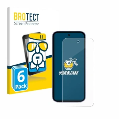 Afbeelding van BROTECT Screenprotector voor Google Pixel 9a Folie Beschermfolie Beschermglas transparant (6 Stuks)