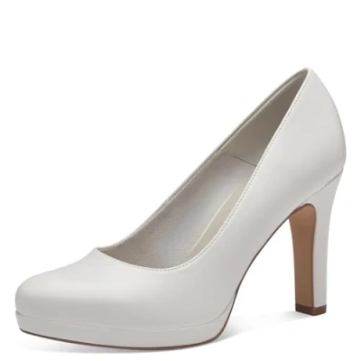 Afbeelding van Tamaris Dames 1 22426 41 pumps, wit mat, EU, mat wit, EU