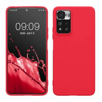 Afbeelding van kwmobile telefoonhoesje compatibel met Xiaomi Redmi Note 11 Pro+ 5G / Pro Plus hoesje Zachte case voor smartphone Back cover in neon roze