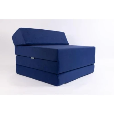 Afbeelding van Vouwmatras Gastenmatras, afmetingen 200 x 70 10 cm (marineblauw)