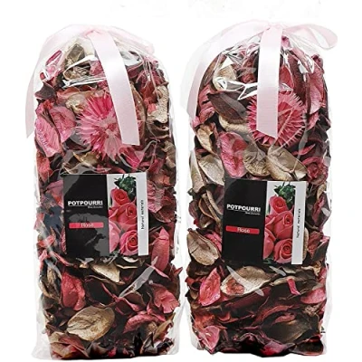 Afbeelding van Qingbei Rina Roze Pot pourri, Rose Geurende Zomer pourri Gedroogde Bloem, Decoratieve Kom Vaas Vuller, Thuis Geur Sachets, Tafel Decor,2 Tassen/240g