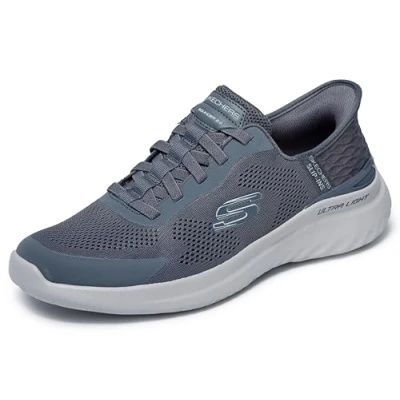 Afbeelding van Skechers Heren Bounder 2.0 Emerged Slip in Sneaker, Donkergrijs, 41 EU