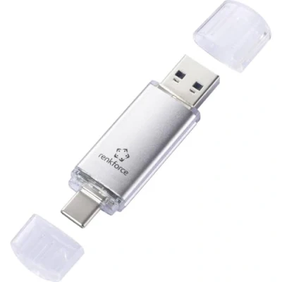 Afbeelding van Renkforce RF USBOS 220 USB stick Retail 32 GB Zilver 6684362 3.0, C