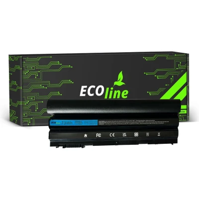 Afbeelding van EcoLine 8858X T54FJ Batterij Geschikt voor de Dell Latitude E5520 E6420 E6520 E6530 (achterkant) / 11.1V 6600mAh.