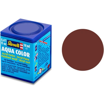 Afbeelding van Baksteenrood Mat Aqua Color 18 Ml Revell Modelbouwverf Op Waterbasis