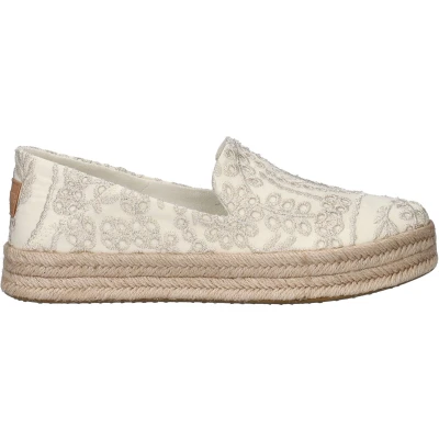 Afbeelding van TOMS Espadrilles lichtbeige / wit