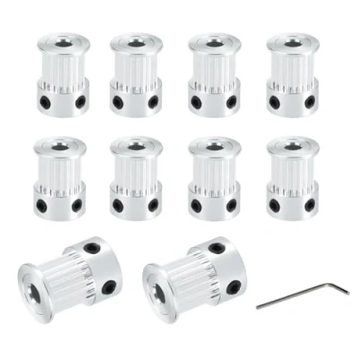 Afbeelding van BZ 3D GT2 Poelie,GT2 Katrol 20 Tanden 5mm Boring,Breedte 10mm,20 Teeth Bore Pulley voor Voron 2.4,9mm/10mm Breedte Tandriem Distributieriemen Printer,CNC.(10 stuks)