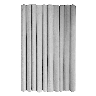 Afbeelding van Interdruk Crêpepapier rollen voor Kinderen DIY en Decoraties Pakket van 10 (50 cm x 200 cm, 28 g/m2) 31 zilver
