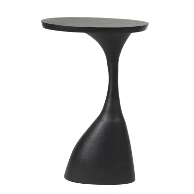 Afbeelding van Light &amp; Living Macau bijzettafel 40x33x61 cm mat zwart Metaal