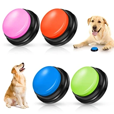 Afbeelding van REAQUE Verstelbare hondentraining, sprekende knoppen voor honden, hondentrainingsuitrusting (4 stuks)