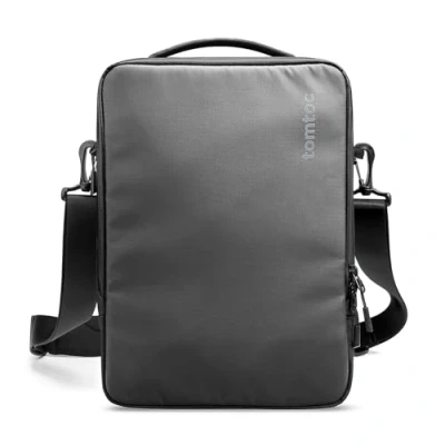 Afbeelding van tomtoc 360 tashoes voor 14 inch MacBook Pro M3/M2/M1 Pro/Max A2992 A2918 A2779 A2442 2023 2021, 13 Air/Pro, schoudertas laptop gemaakt van Cordura ballistisch nylonweefsel