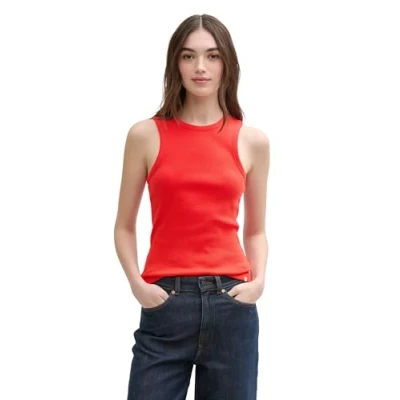 Afbeelding van TOM Tailor Denim Racer BACK Top, Dames, Maat: Medium, Scarlet red