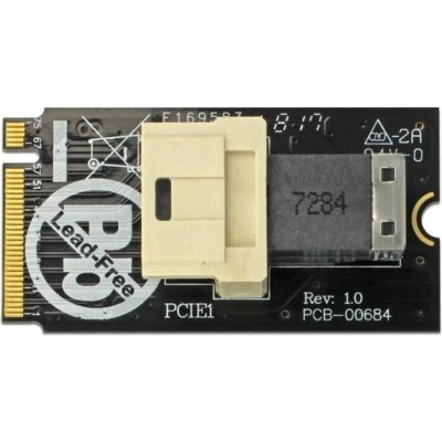 Afbeelding van Delock Adapter M.2 Key M &gt; SFF 8643 NVMe horizontaal 2242