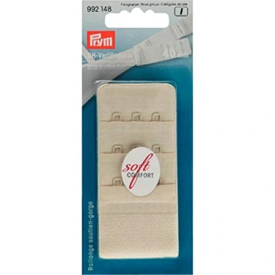 Afbeelding van Prym BH verlengstuk 40 mm 3 haakjes Creme