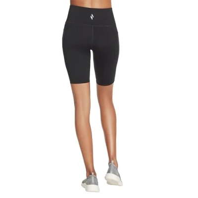 Afbeelding van Skechers Go Walk High Waisted Bike Short W3SH53 BLK, Vrouwen, Zwart, Shorts, maat: S