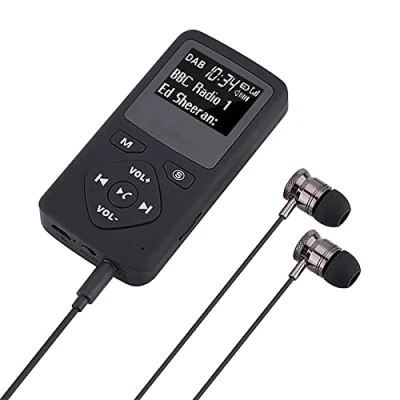 Afbeelding van VBESTLIFE Dab radio, draagbare digitale radio DAB/Dab + Bluetooth MP3 speler met hoofdtelefoon