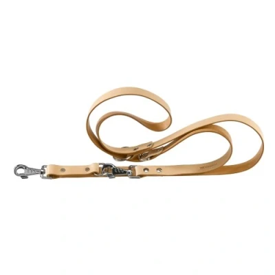 Afbeelding van Ferplast Natural Verstelbare Hondenriem Leder Beige M Breedte 18 mm Lengte 200 cm
