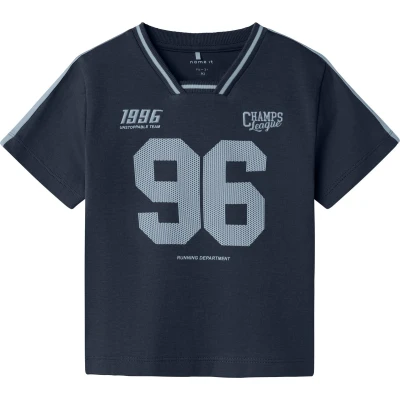 Afbeelding van Name it Nmmdakki Tshirt print voor kinderen, Maat: 122/128, Navy blazer