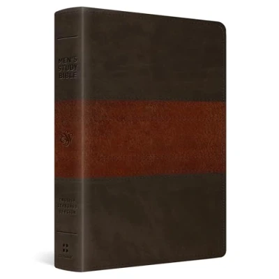 Afbeelding van ESV Men&#039;s Study Bible (Trutone, Forest/tan, Trail Design): English Standard Version, Trutone, Design, With Ribbon Marker