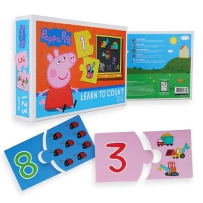 Afbeelding van Veltman Peppa Pig ik leer tellen. 3+