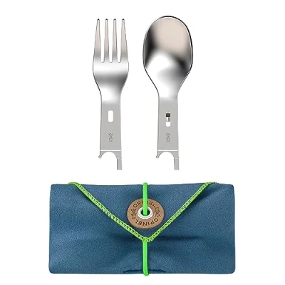 Afbeelding van Opinel Bestekset Picknick Hout 3 delig Bestek