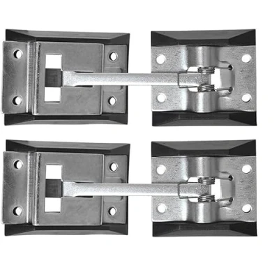 Afbeelding van blntackle76 Set 1 4 deurvergrendelingen met houderdeel, klephouder voor caravans, campers, aanhangers, boot ingangspoorsluiting, deurhouder ritssluiting (2 stuks)