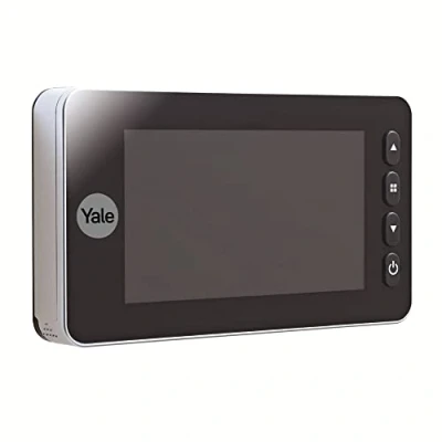 Afbeelding van Yale Digitale Deurspion DDV 4500 45 1440 00 6011 Met Opnamefunctie Geïntegreerde Deurbel Live Viewing Nachtzicht Zilver