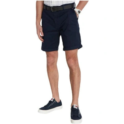 Afbeelding van Tommy Hilfiger heren Scanton regular fit korte chino met steekzakken in de kleur Donkerblauw, maat: W30