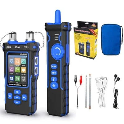 Afbeelding van NF 8508 netwerkkabeltester met optische vermogensmeter VFL, PoE en lengtemeting RJ11/RJ45/CAT5/CAT6 Ethernet kabeltoner, telefoonlijnstracer, glasvezeltester netwerkgereedschap (NF 8508)
