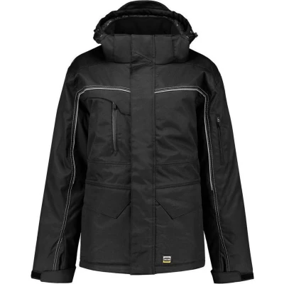 Afbeelding van Tricorp midi parka canvas Workwear 402007 zwart maat 7XL