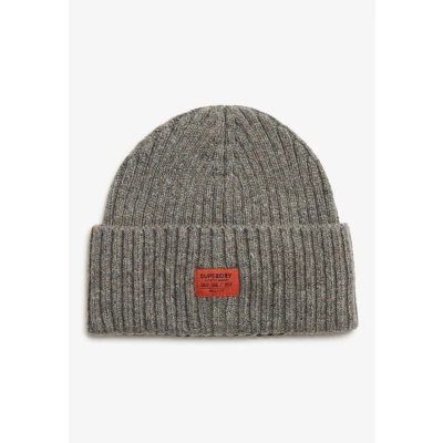 Afbeelding van Superdry Vrouwen Pluizig Gebreide Workwear beanie Grijs Grootte: 1SIZE
