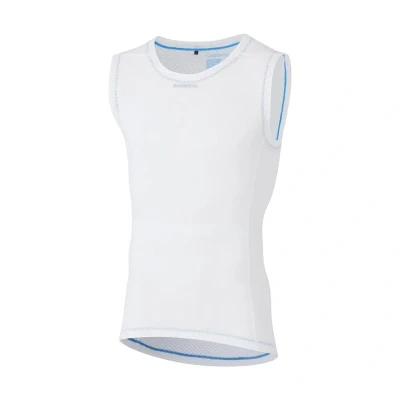 Afbeelding van Shimano Mesh Baselayer Zomer Fietsshirt Heren Wit Maat M