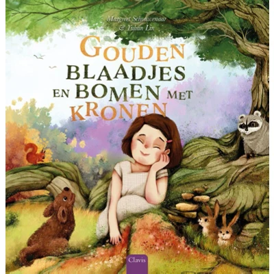 Afbeelding van Gouden blaadjes en bomen met kronen (Hardback)