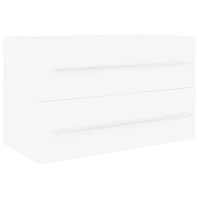 Afbeelding van Wastafelkast 80x38,5x48 cm spaanplaat wit