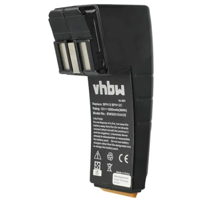 Afbeelding van vhbw Ni MH accu 3000mAh (12V) geschikt voor gereedschap Festo Festool 490592, 490889, 491150, C12CE NC C45 Plus, C12DUO, C12GG, CCD12, CCD12ES.