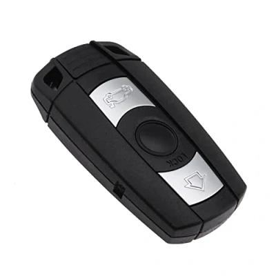 Afbeelding van ECSiNG 3 Knoppen Autosleutel Case Fob Afstandsbediening Smart Key Shell Compatibel met BMW 1 5 6 Serie X1 X5 X6 Z4 E60 E61 E63 E64 E70 E71 E72 E82 E84 E87 E88 E89 E900 E9000 E91 E92
