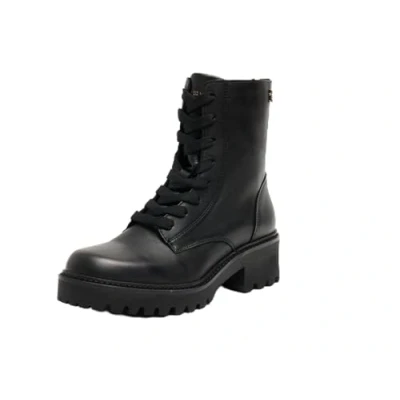 Afbeelding van Tommy Hilfiger CHIC MID HEEL LACE UP Veterboots, Dames, Maat: 41, Black Leer