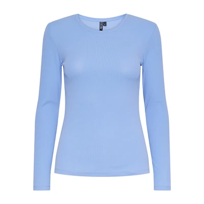 Afbeelding van Pieces Ruka T shirt Met Lange Mouwen Blauw XS Vrouw
