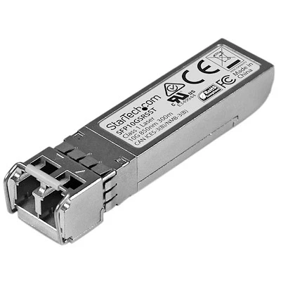 Afbeelding van StarTech.com 10 Gigabit glasvezel SFP+ ontvanger module Cisco SFP 10G SR S MM LC met DDM 300 m