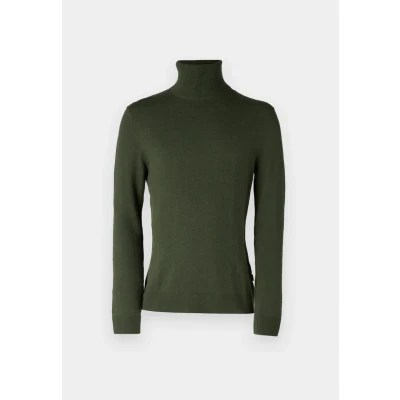 Afbeelding van JACK &amp; JONES Heren JJEEMIL Knit ROLL Neck NOOS 12157417, Combu Green, XXL