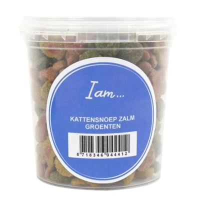 Afbeelding van I Am Kattensnoep Zalm / Groenten 70 GR
