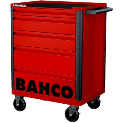 Afbeelding van Bahco Gereedschapswagen E72 26&quot; met 5 lades rood 693 mm x 510 955 1472K5RED