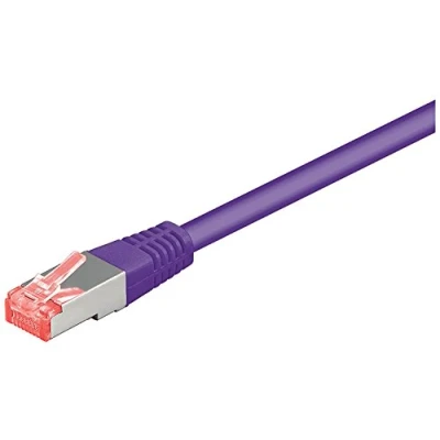 Afbeelding van S/FTP CAT6 Gigabit netwerkkabel / paars LSZH 1 meter