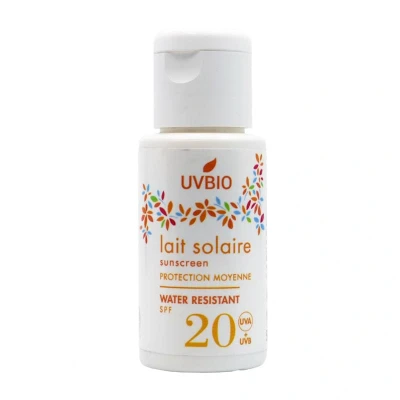 Afbeelding van Uvbio Sunscreen SPF 20 Bio (water resistant) 50 Milliliter